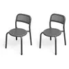 Set de 2 chaises anthracites Toni - Fatboy