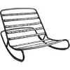 Chaise à bascule pour pouf Original noire Rock'n'Roll - Fatboy