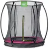 Trampoline enterré rond 183cm noir et filet de sécurité Exit