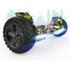 RCB Hoverboard 8,5 pouces Hummer Tout Terrain LED Bluetooth avec Moteu...