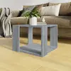 Table basse Sonoma gris 40x40x30 cm Bois d'ingénierie Vidaxl Grey sonoma
