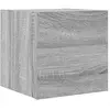 vidaXL Meuble TV mural Sonoma gris 30,5x30x30 cm