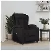 vidaXL Fauteuil inclinable électrique Noir Tissu