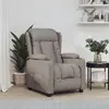 vidaXL Fauteuil inclinable électrique Taupe Tissu