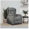vidaXL Fauteuil électrique de massage Gris foncé Tissu