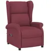 Fauteuil inclinable électrique Rouge bordeaux Tissu Vidaxl Rouge bordeaux