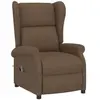 vidaXL Fauteuil inclinable électrique Marron Tissu 3098323