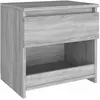 vidaXL Table de chevet Sonoma gris 40x30x39 cm Bois d'ingénierie