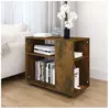 vidaXL Table d'appoint Chêne fumé 70x35x55 cm Bois d'ingénierie