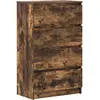 vidaXL Buffet Chêne fumé 60x35x98,5 cm Bois d'ingénierie