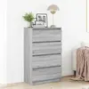 vidaXL Buffet Sonoma gris 60x35x98,5 cm Bois d'ingénierie