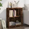vidaXL Bibliothèque Chêne fumé 60x24x76 cm Bois d'ingénierie