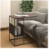 vidaXL Table d'appoint Noir 55x36x59,5 cm Bois d'ingénierie