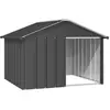 vidaXL Niche pour chien Anthracite 116,5x103x81,5 cm Acier galvanisé
