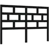 vidaXL Tête de lit Noir 166x4x100 cm Bois massif de pin