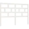 vidaXL Tête de lit Blanc 156x4x100 cm Bois massif de pin
