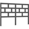 vidaXL Tête de lit Gris 156x4x100 cm Bois massif de pin