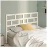 vidaXL Tête de lit Blanc 146x4x100 cm Bois massif de pin