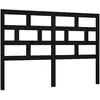 vidaXL Tête de lit Noir 156x4x100 cm Bois massif de pin