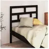 vidaXL Tête de lit Noir 96x4x100 cm Bois massif de pin