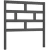 vidaXL Tête de lit Gris 96x4x100 cm Bois massif de pin