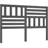 vidaXL Tête de lit Gris 156x4x100 cm Bois massif de pin