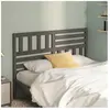 vidaXL Tête de lit Gris 146x4x100 cm Bois massif de pin