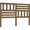 vidaXL Tête de lit Marron miel 126x4x100 cm Bois massif de pin