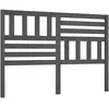vidaXL Tête de lit Gris 141x4x100 cm Bois massif de pin