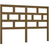 vidaXL Tête de lit Marron miel 126x4x100 cm Bois massif de pin