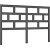 vidaXL Tête de lit Gris 141x4x100 cm Bois massif de pin