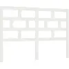 vidaXL Tête de lit Blanc 126x4x100 cm Bois massif de pin