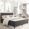 vidaXL Tête de lit Gris 126x4x100 cm Bois massif de pin
