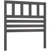 vidaXL Tête de lit Gris 106x4x100 cm Bois massif de pin