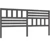 vidaXL Tête de lit Gris 206x4x100 cm Bois massif de pin