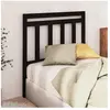 vidaXL Tête de lit Noir 96x4x100 cm Bois massif de pin