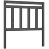 vidaXL Tête de lit Gris 81x4x100 cm Bois massif de pin
