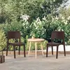 vidaXL Chaises de jardin 2 pcs Moka Polypropylène