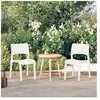 vidaXL Chaises de jardin 2 pcs Blanc Polypropylène