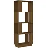 vidaXL Bibliothèque/Cloison Marron miel 51x25x132 cm Pin solide