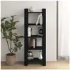 vidaXL Bibliothèque/Séparateur de pièce Noir 60x35x160 cm Bois massif