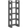 vidaXL Bibliothèque/Séparateur de pièce Gris 60x35x160 cm Bois massif
