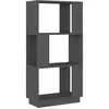 vidaXL Bibliothèque/Séparateur de pièce Gris 51x25x101 cm Pin solide