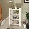 vidaXL Bibliothèque/Séparateur de pièce Blanc 80x35x125 cm Pin solide
