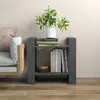 vidaXL Boekenkast/kamerscherm 60x35x57 cm massief grenenhout grijs813876