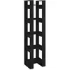 vidaXL Bibliothèque/Séparateur de pièce Noir 41x35x160 cm Pin solide
