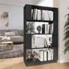 vidaXL Bibliothèque/Séparateur de pièce Gris 80x25x132 cm Pin solide