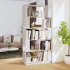 vidaXL Bibliothèque/Séparateur de pièce Blanc 80x25x163,5cm Pin solide