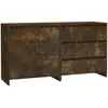 vidaXL Buffets 2 pcs Chêne fumé Bois d'ingénierie