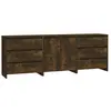 vidaXL Buffets 3 pcs Chêne fumé Bois d'ingénierie